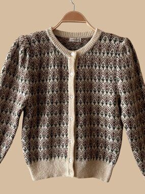 Vintage 60s 70s Cardigan Sweater Size Small ?